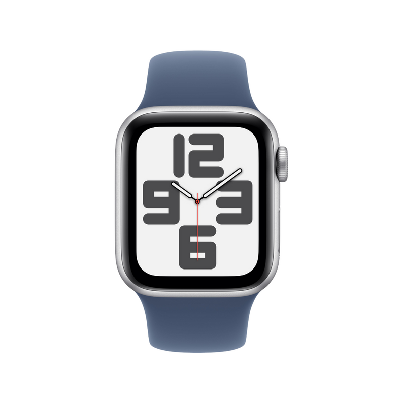 Apple Watch SE GPS 40MM Silver Aluminium Case with Denim Sport Band - S/M | MXEC3QA/A from Apple - DID Electrical