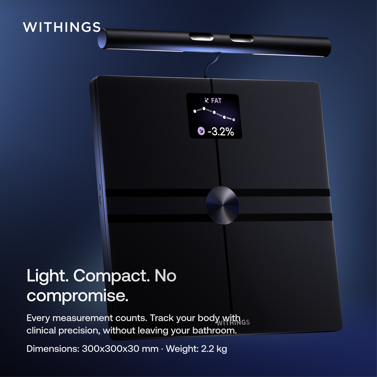 Withings BodyFit Smart Scale - Black | WBS16-BLACK-ALL-INT