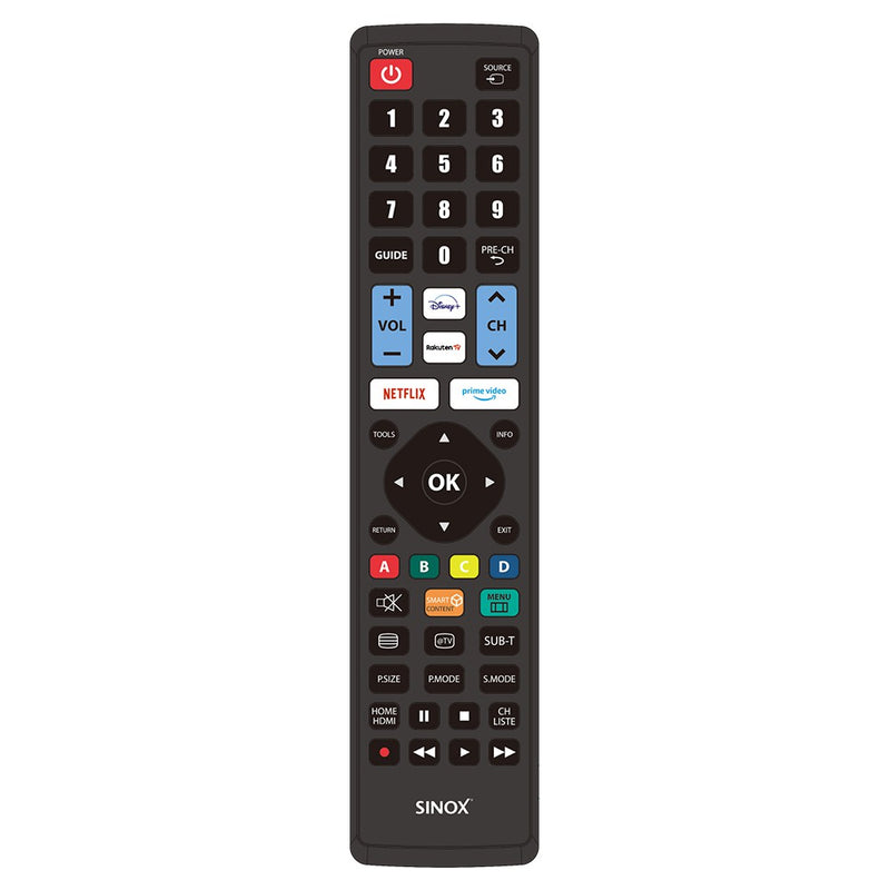 Sinox Replacement Remote Control for Samsung TVs - Black | 805472 from Sinox - DID Electrical