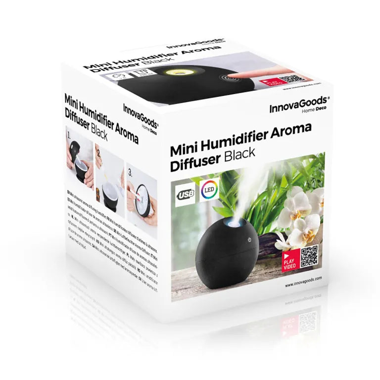 Innovagoods Mini Humidifier Scent Diffuser - Black | 814564 from Innovagoods - DID Electrical