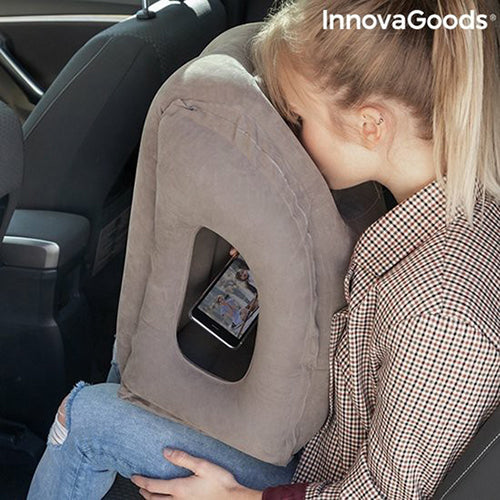 Innovagoods Adjustable Travel Pillow with Carry Case- Blue | 815806 from Innovagoods - DID Electrical