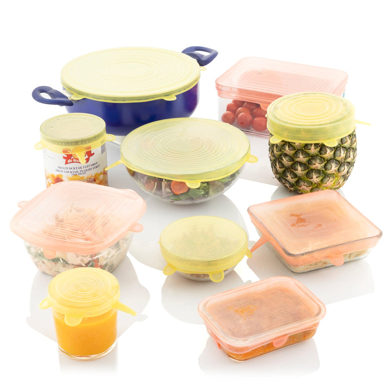 Innovagoods Reusable and Adjustable Kitchen Lids Lilyd Set of 10 - Multicolour | 823467 from Innovagoods - DID Electrical