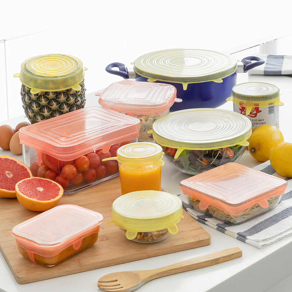 Innovagoods Reusable and Adjustable Kitchen Lids Lilyd Set of 10 - Multicolour | 823467 from Innovagoods - DID Electrical