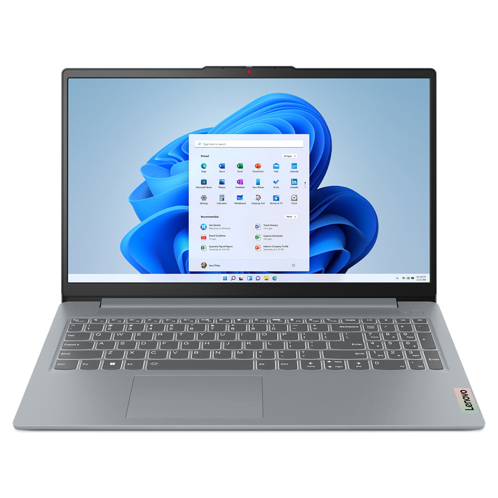 Lenovo IdeaPad Slim 3 Intel N 15.6&quot; 4GB/128GB Laptop - Arctic Grey | 82XB0094UK from Lenovo - DID Electrical