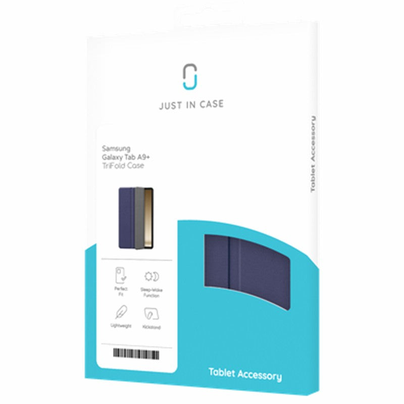 Just in Case TriFold Smart Book Case for Samsung Galaxy Tab A9+ - Blue | 8316615 from Just in Case - DID Electrical