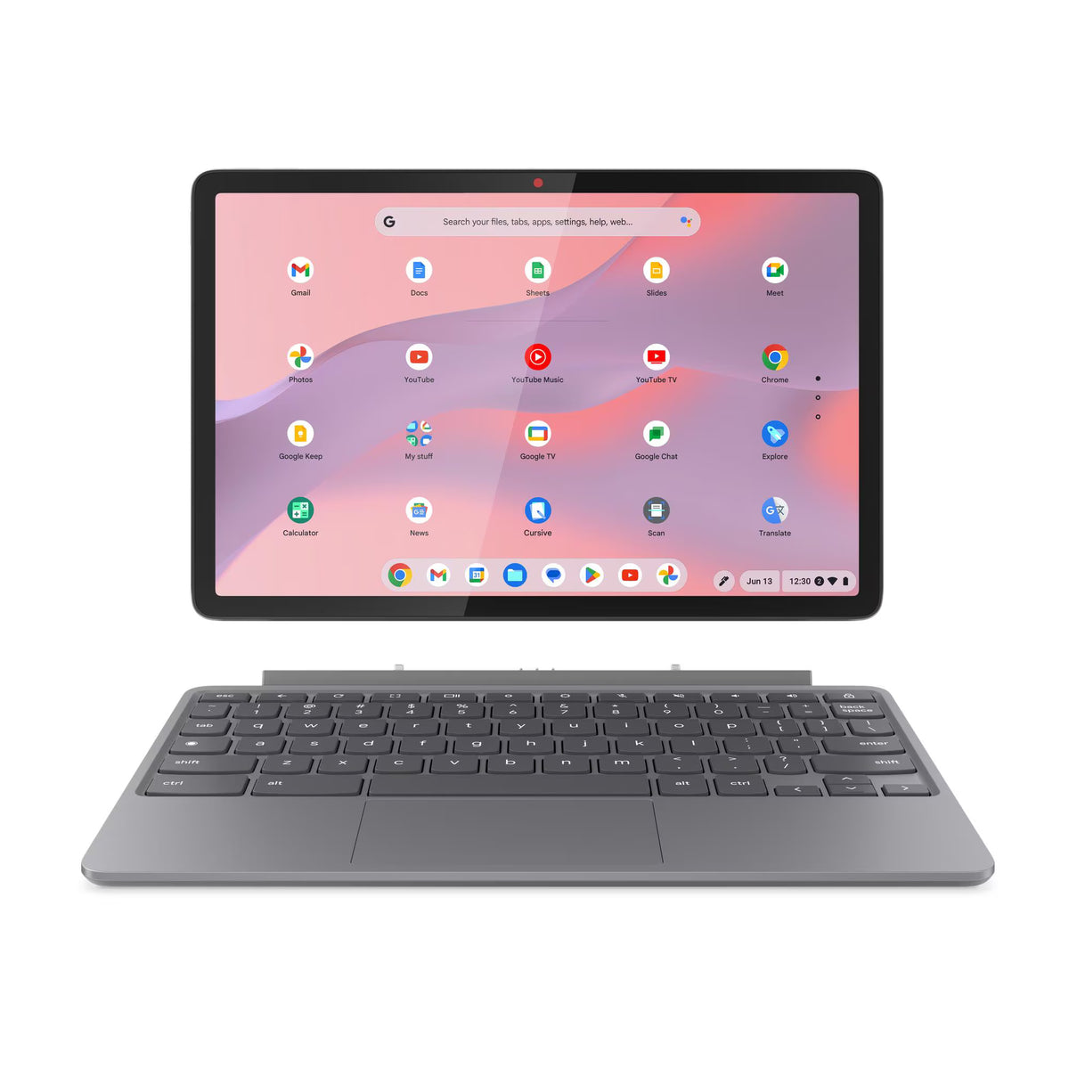 Lenovo IdeaPad Duet MediaTek Kompanio 10.95" 8GB/128GB Chromebook - Luna Grey | 83HH000BUK