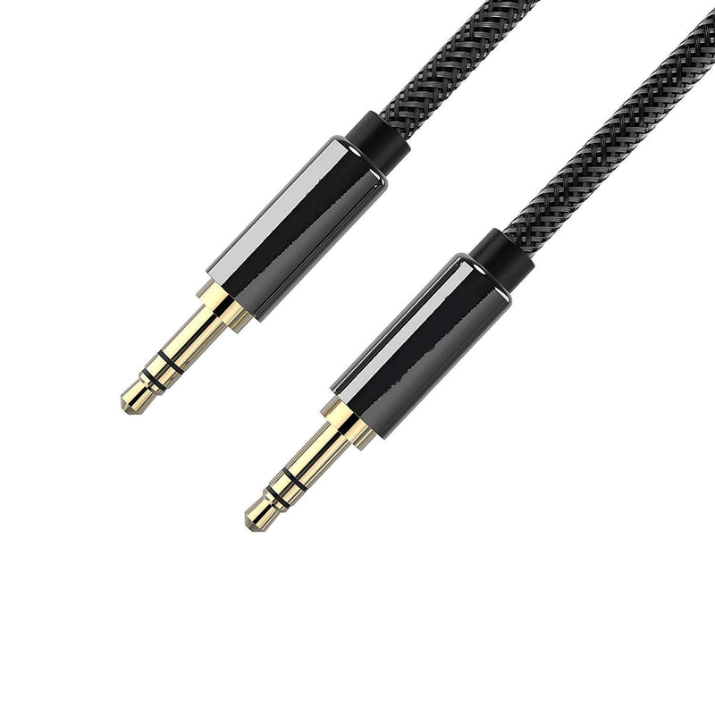 FX Factory 1M 3.5mm Universal Stereo Braided Aux-In-Cable - Black | 840388 from FX Factory - DID Electrical