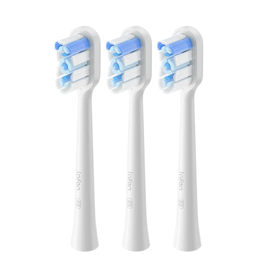 Laifen Wave Super Clean Toothbrush Head Pack of 3 - White | 852486