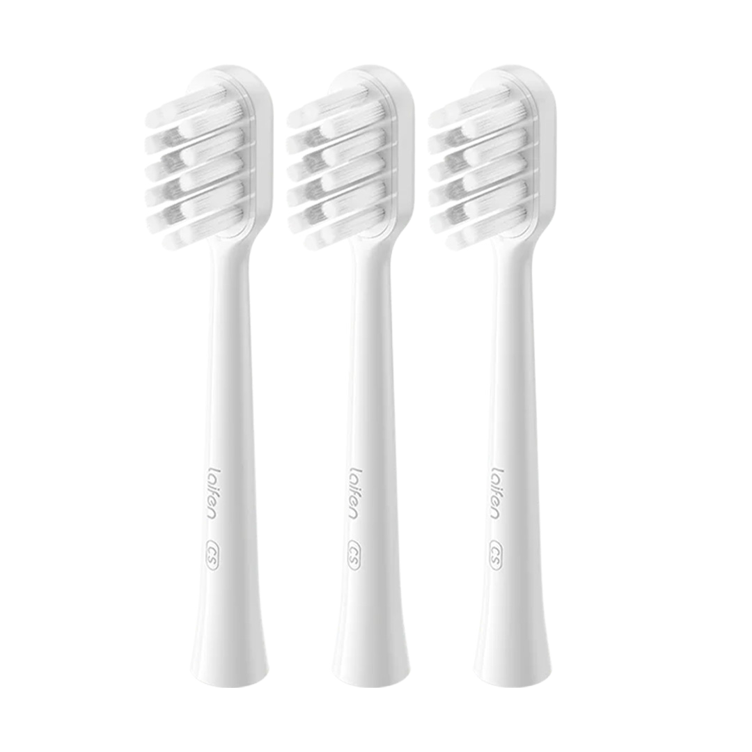 Laifen Wave Gum Care Toothbrush Head Pack of 3 - White | 852493