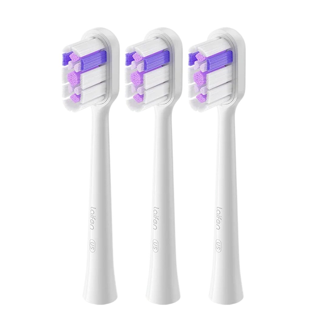 Laifen Wave Ultra-Whitening Toothbrush Head Pack of 3 - White | 852509