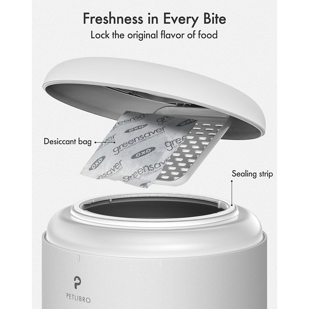 Petlibro Granary 5L Dual Food Tray Automatic Feeder - White | PL-AF006-93W from Petlibro - DID Electrical