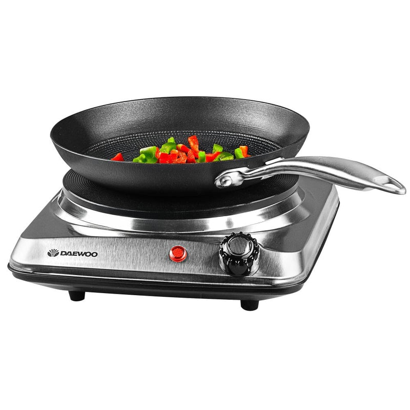 Daewoo Single 1500W Hot Plate Hob - Stainless Steel | 874976 from Daewoo - DID Electrical