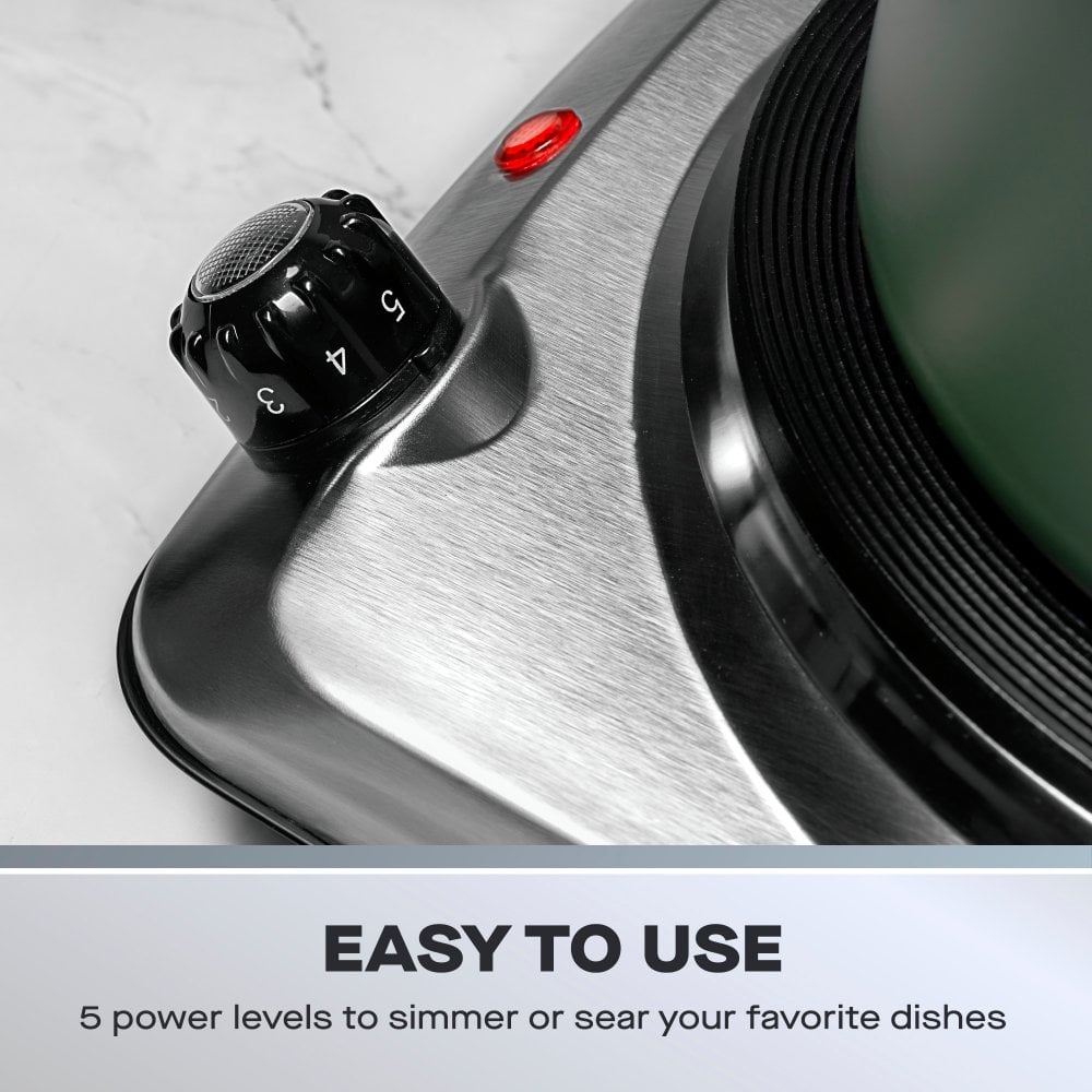 Daewoo Single 1500W Hot Plate Hob - Stainless Steel | 874976 from Daewoo - DID Electrical