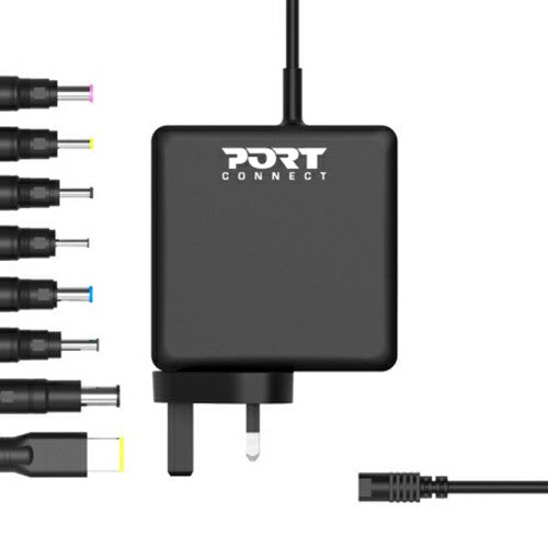 Port Connect 65W UK Universal Plug Adapters | 900093B-UK from Port Connect - DID Electrical