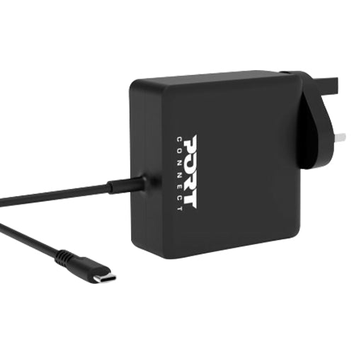 Port Connect 65W USB-C UK Power Adapters | 900097B-UK from Port Connect - DID Electrical