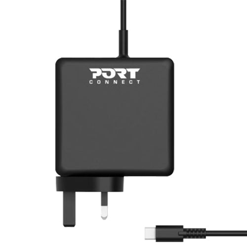 Port Connect 65W USB-C UK Power Adapters | 900097B-UK from Port Connect - DID Electrical