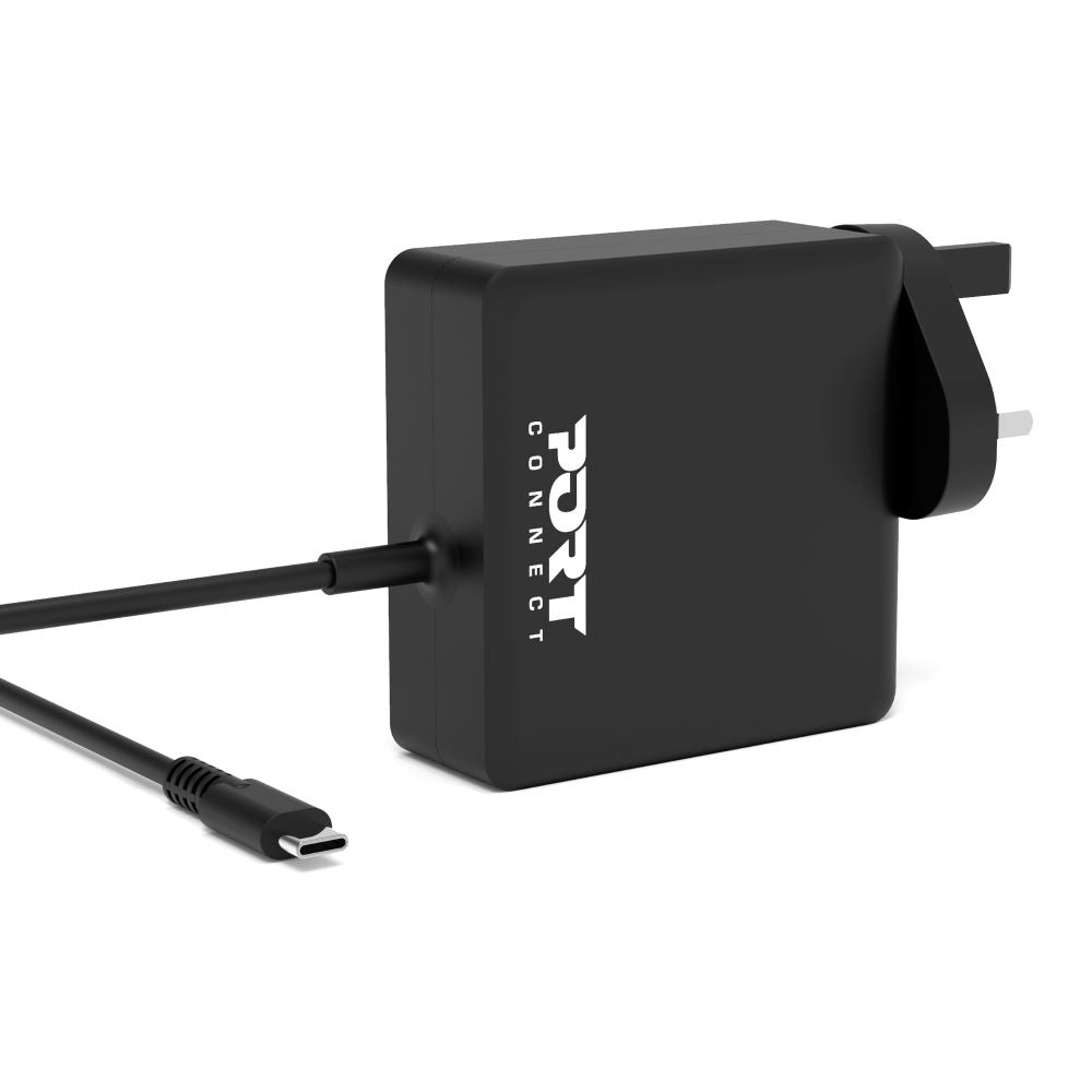 Port Connect Power Supply 65W USB-C Laptop Charger - Black | 900007B-UK from Port Connect - DID Electrical