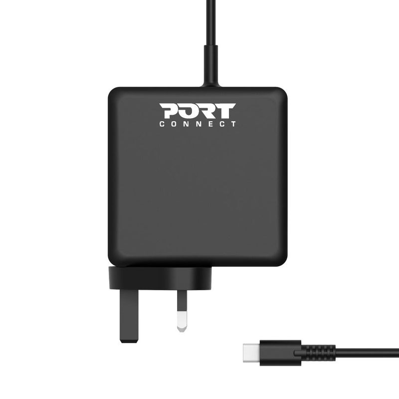 Port Connect Power Supply 65W USB-C Laptop Charger - Black | 900007B-UK from Port Connect - DID Electrical