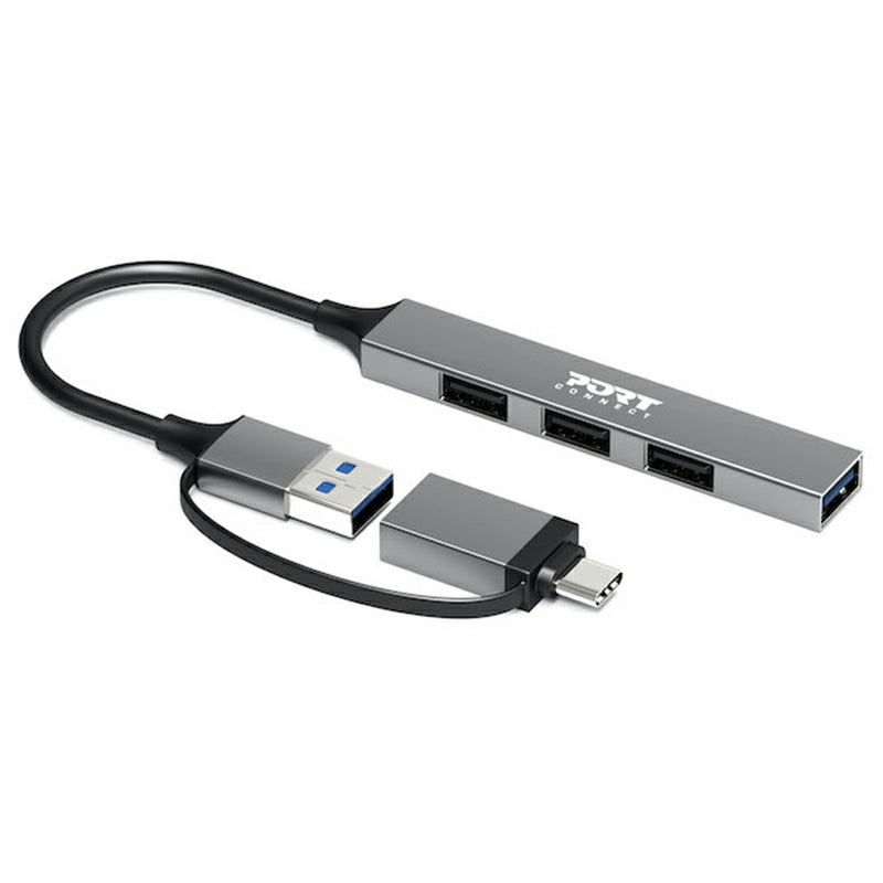 Port Connect USB-C / USB-A Hub with 4 USB-A Ports | 900160 from Port Connect - DID Electrical