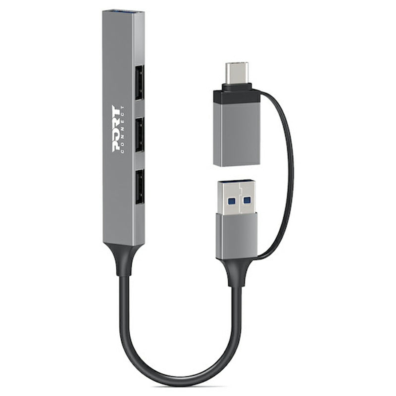 Port Connect USB-C / USB-A Hub with 4 USB-A Ports | 900160 from Port Connect - DID Electrical