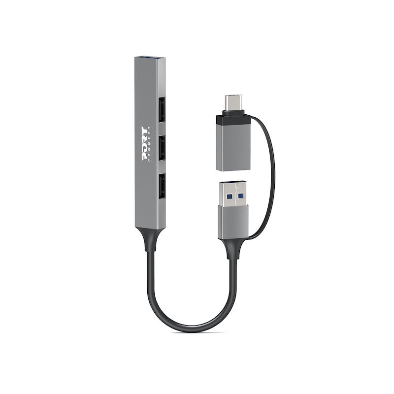 Port Connect USB-C / USB-A Hub with 4 USB-A Ports | 900160 from Port Connect - DID Electrical