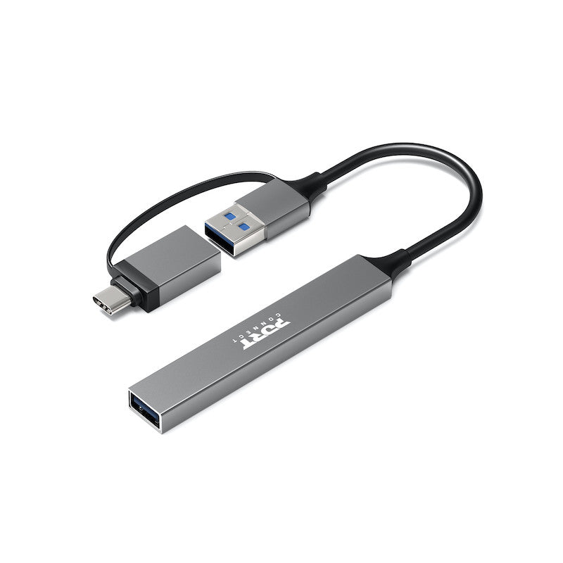 Port Connect USB-C / USB-A Hub with 4 USB-A Ports | 900160 from Port Connect - DID Electrical