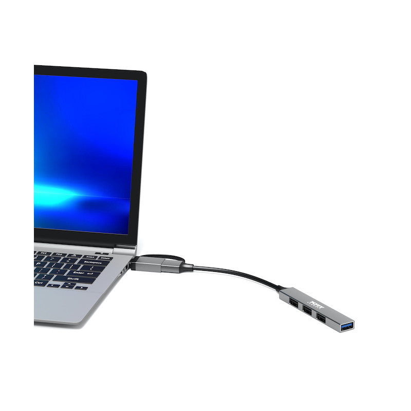 Port Connect USB-C / USB-A Hub with 4 USB-A Ports | 900160 from Port Connect - DID Electrical