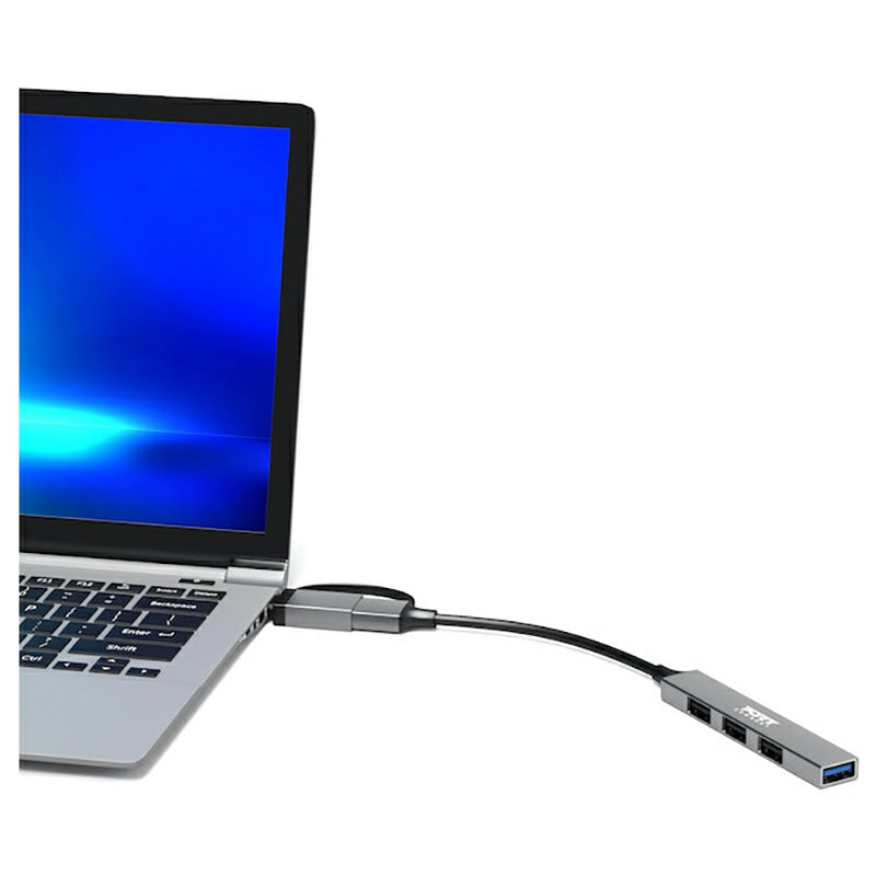 Port Connect USB-C / USB-A Hub with 4 USB-A Ports | 900160 from Port Connect - DID Electrical