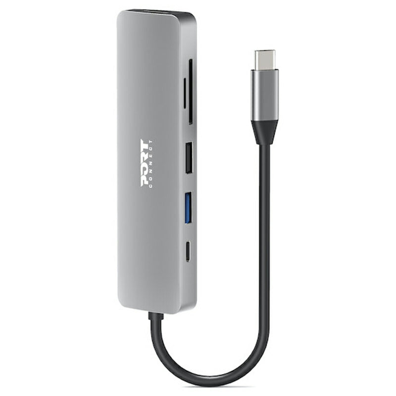 Port Connect 4K USB-C Docking Station with 100W Power Delivery - Grey | 900162 from Port Connect - DID Electrical