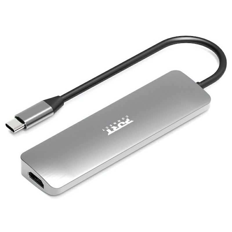 Port Connect 4K USB-C Docking Station with 100W Power Delivery - Grey | 900162 from Port Connect - DID Electrical