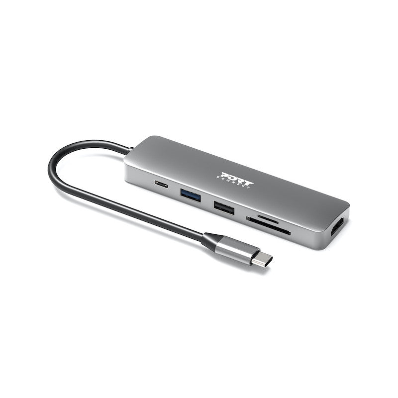 Port Connect 4K USB-C Docking Station with 100W Power Delivery - Grey | 900162 from Port Connect - DID Electrical