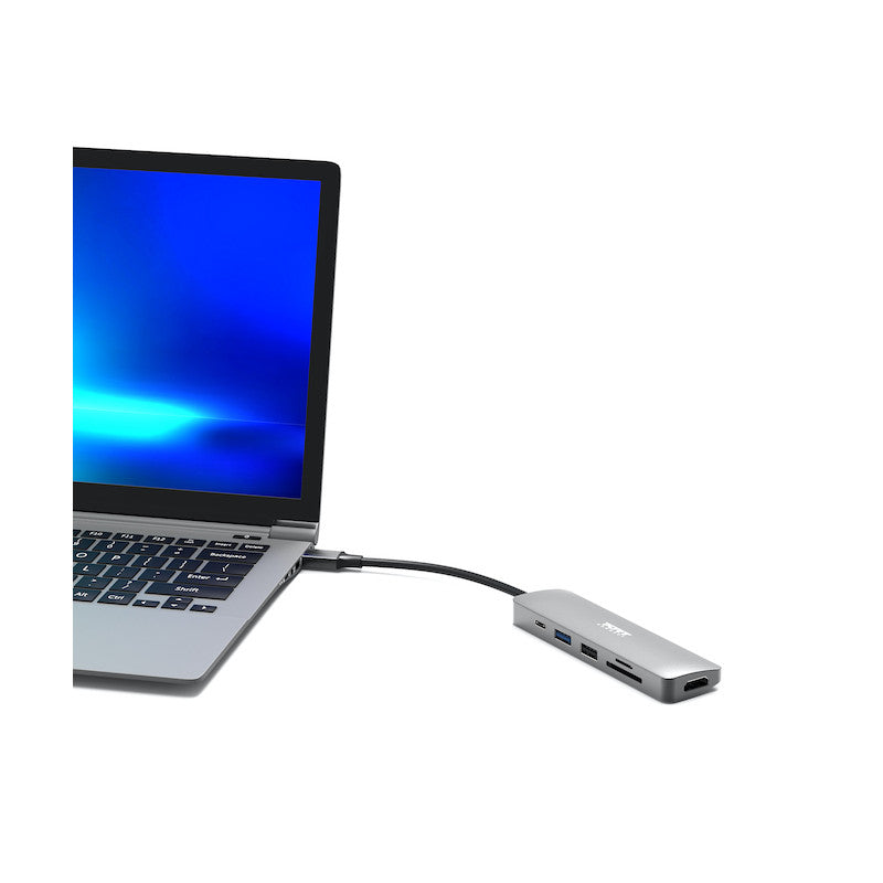 Port Connect 4K USB-C Docking Station with 100W Power Delivery - Grey | 900162 from Port Connect - DID Electrical