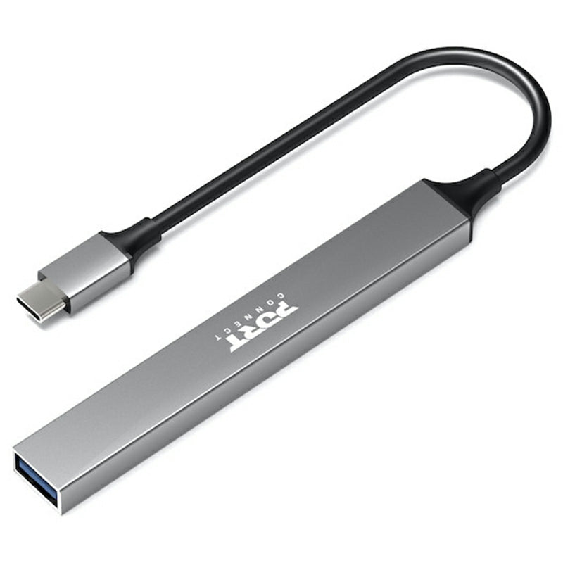 Port Connect USB-C Hub with 4 USB Ports - Grey | 900163 from Port Connect - DID Electrical