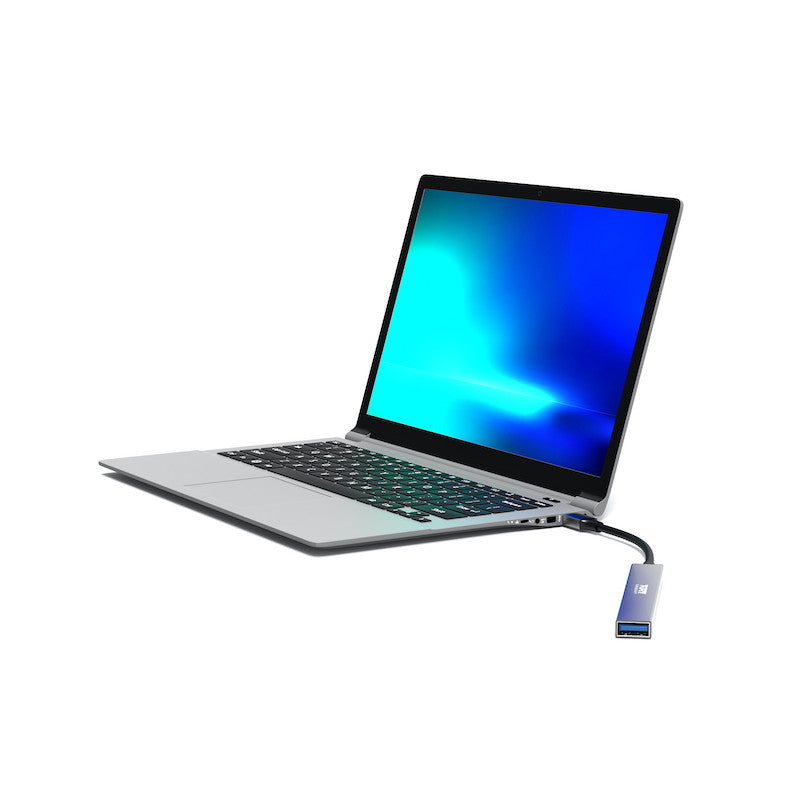 Port Connect USB-C Hub with 4 USB Ports - Grey | 900163 from Port Connect - DID Electrical