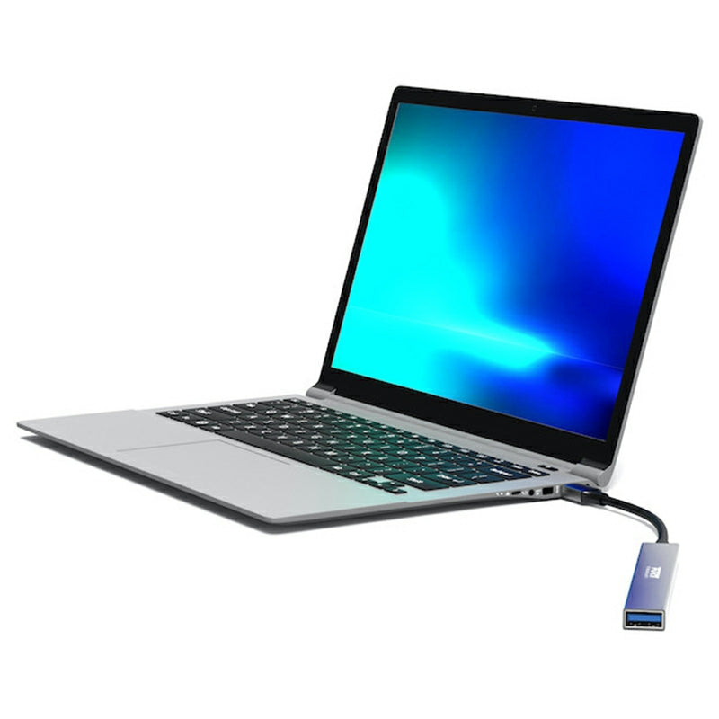 Port Connect USB-C Hub with 4 USB Ports - Grey | 900163 from Port Connect - DID Electrical