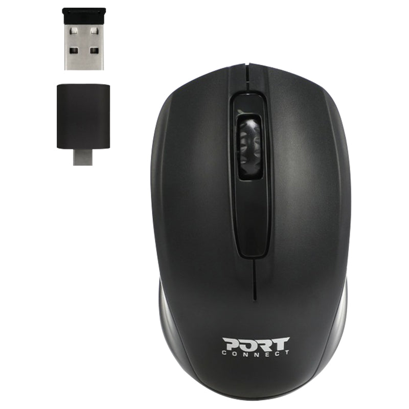 Port Connect Ambidextrous Wireless Mouse - Black | 900508 from Port Connect - DID Electrical