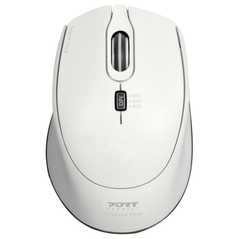 Port Connect Silent Wireless Mouse - White | 900714 from Port Connect - DID Electrical