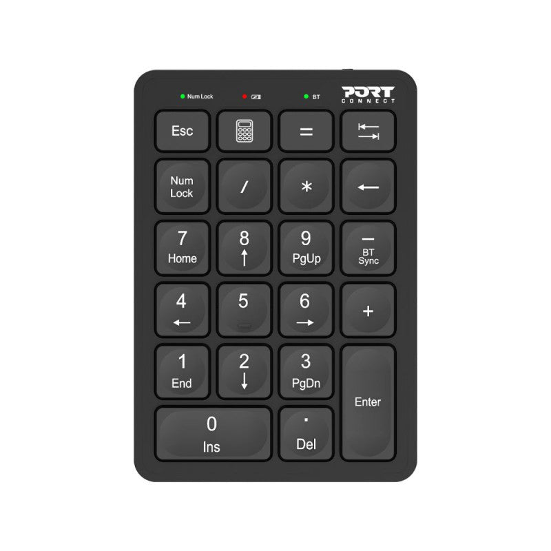 Port Connect Rechargeable Bluetooth Numeric Keypad - Black | 900802 from Port Connect - DID Electrical