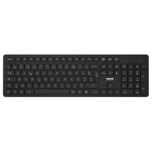 Port Designs Azerty Wireless Keyboard & Mouse - Black | 900904-UK from Port Designs - DID Electrical