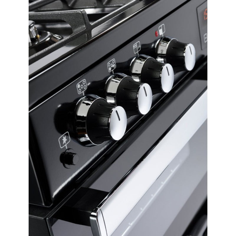 Belling Cookcentre 90cm Dual Fuel Range Cooker - Black | 90DFTBLK from Belling - DID Electrical