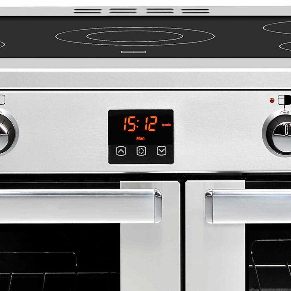 Belling Cookcentre 90cm Electric Range Cooker - Stainless Steel | 90EPROFSTA from Belling - DID Electrical