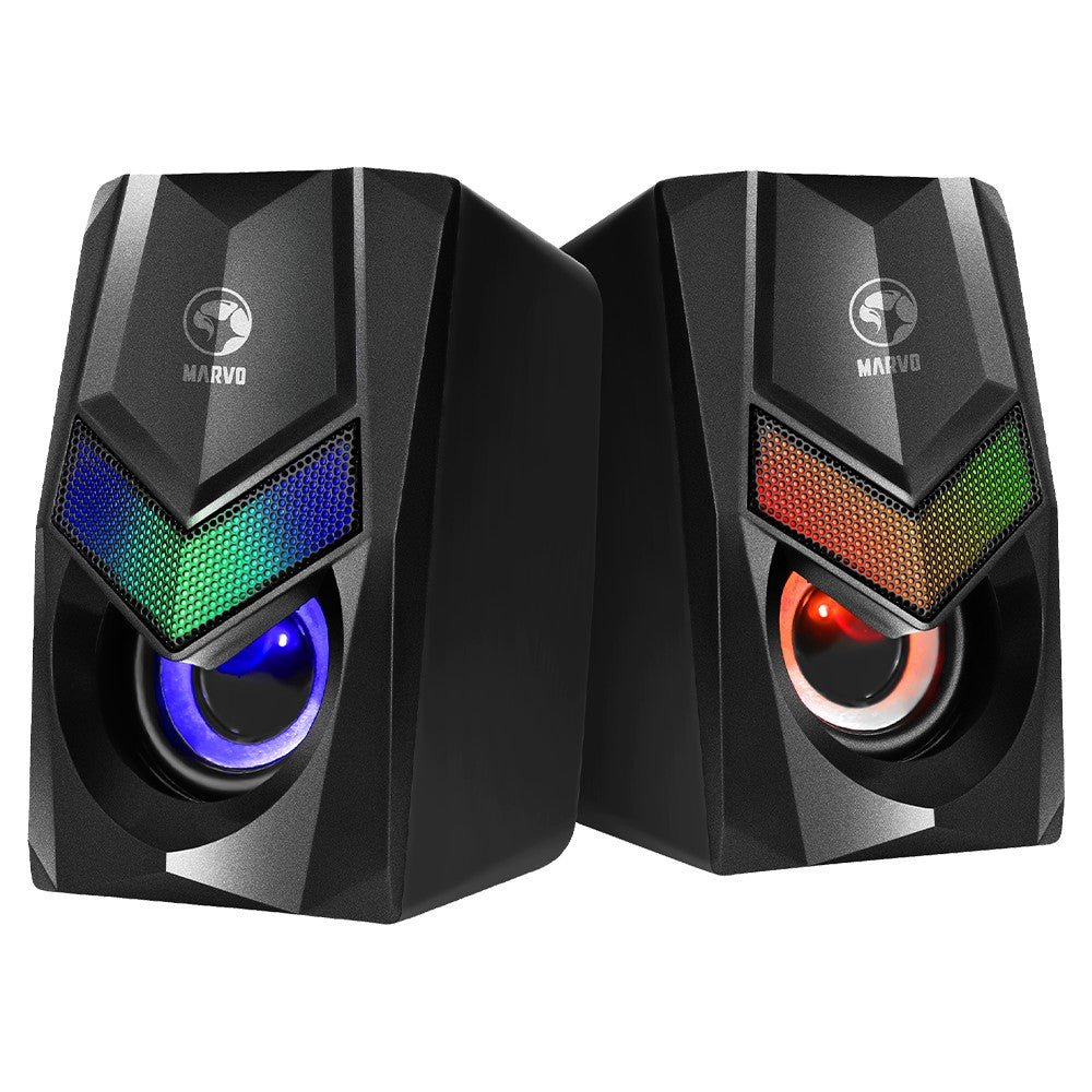 Marvo SG-118 2.0 Stereo RGB Gaming Speaker - Black | 920138 from Marvo - DID Electrical