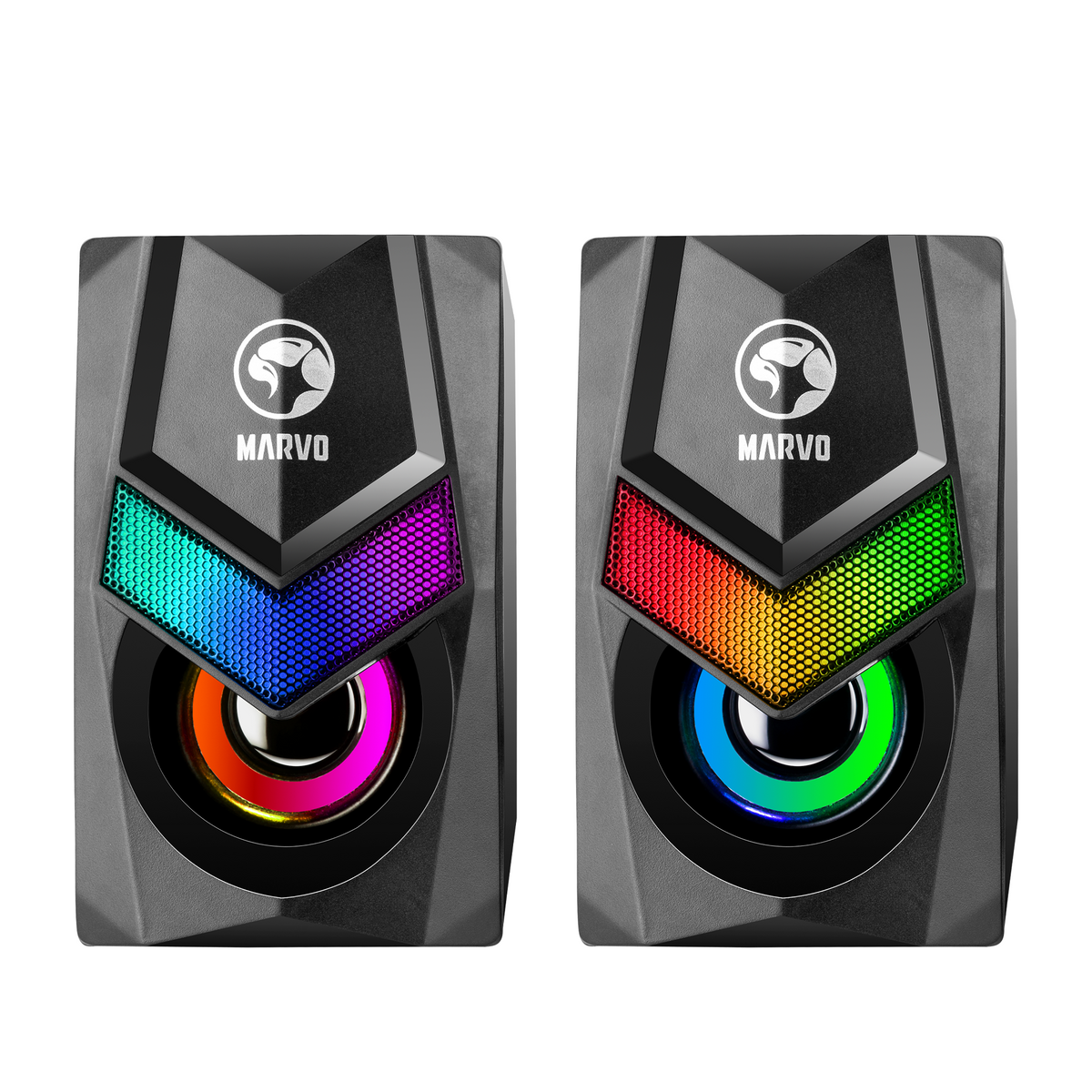 Marvo SG-118 2.0 Stereo RGB Gaming Speaker - Black | 920138 from Marvo - DID Electrical