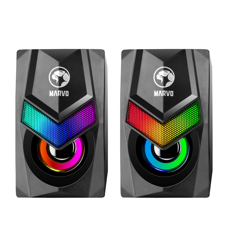 Marvo SG-118 2.0 Stereo RGB Gaming Speaker - Black | 920138 from Marvo - DID Electrical