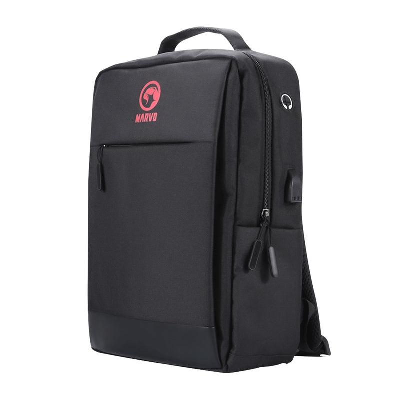 Marvo 15.6" Laptop Backpack with USB Charging Port - Black | 927496 from Marvo - DID Electrical