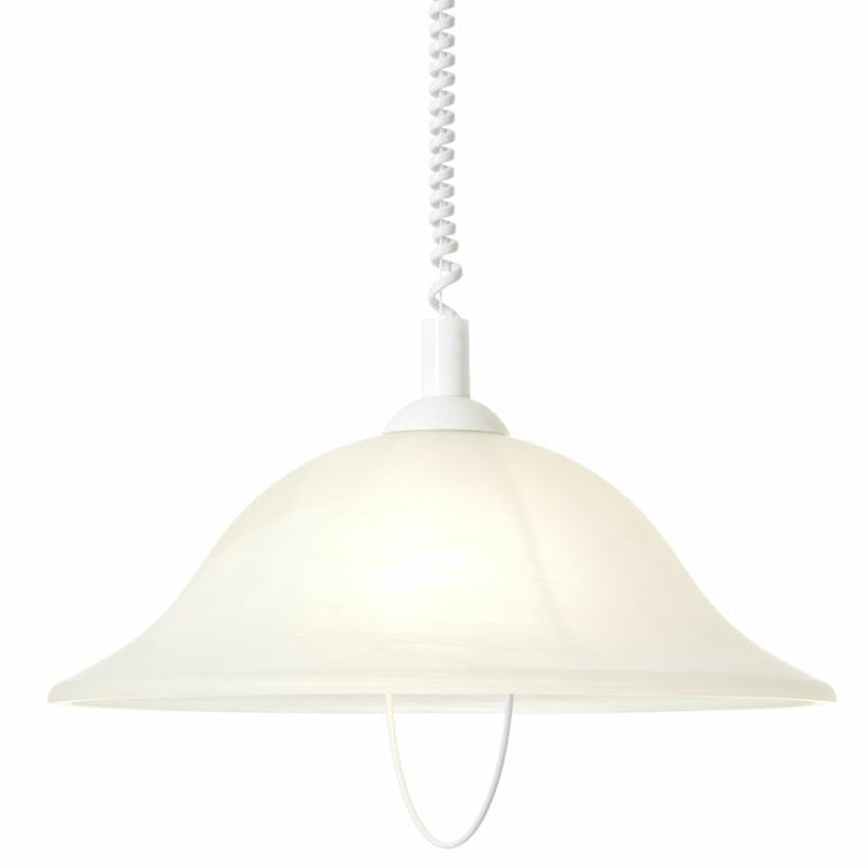 Brilliant 1 Light 60W Freya Pendant Light - White | 93220/05 from Brilliant - DID Electrical