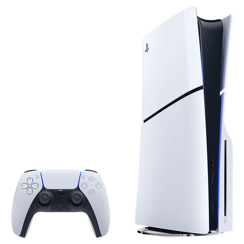 Sony PlayStation 5 (PS5 model group - slim) Disc Drive Console - White & Black | 9577157