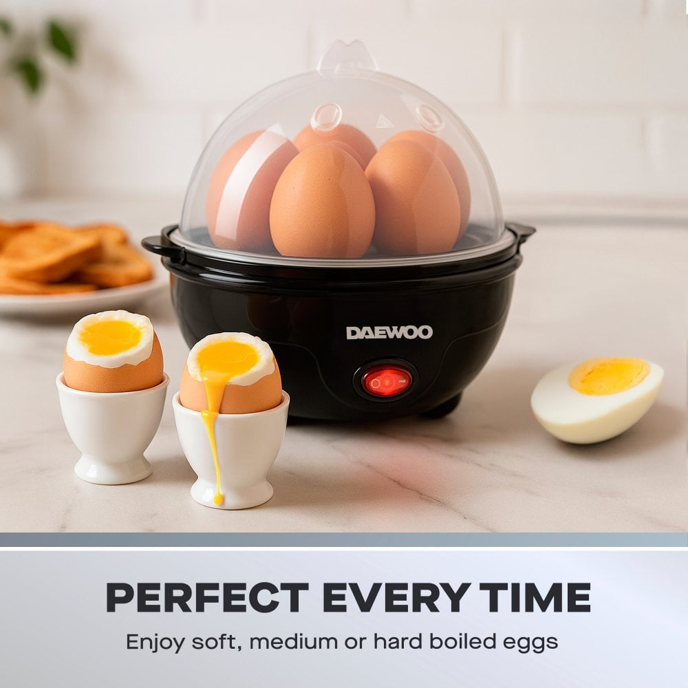 Daewoo Essentials Egg Boiler Machine - Black | 969924 from Daewoo - DID Electrical