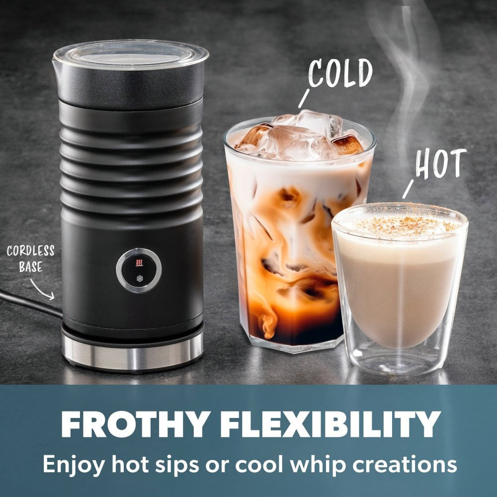 Daewoo 200ml Electric Milk Frother Warmer - Black | 970104 from Daewoo - DID Electrical