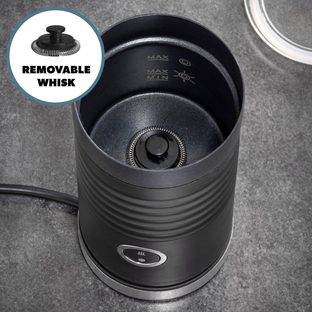 Daewoo 200ml Electric Milk Frother Warmer - Black | 970104 from Daewoo - DID Electrical